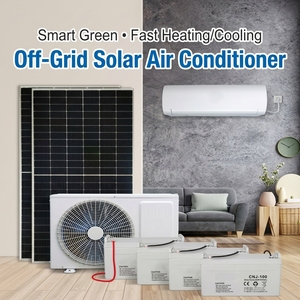 Climatiseur hybride <span class=keywords><strong>solaire</strong></span> photovoltaïque AC/DC de type split, personnalisable, hors réseau, pour le refroidissement et le <span class=keywords><strong>chauffage</strong></span> domestique, commercial et extérieur - Product Image 1