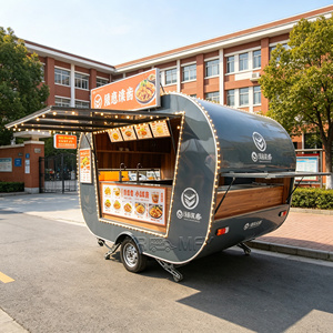 Custom Taco Truck Stainless Steel Lemonade Catering Trailer Mobile Waffle Food <b>Cart</b> - Product Image 1