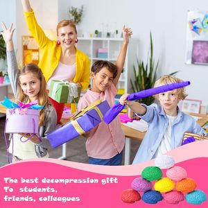 Balle anti-stress en mousse PU personnalisable avec logo, couleur au choix, jouet promotionnel, balle anti-stress pour le cerveau, vente chaude - Product Image 4