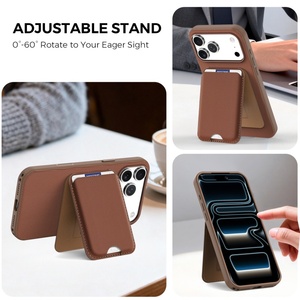 Funda de Teléfono Fashion TechWoven para iPhone 17 16 15 14 13 12 11 Pro Max 17 Air con Soporte Magnético para Tarjetas y Protección Antigolpes - Product Image 2