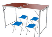 Ultraligero portátil plegable Camping aleación de aluminio jardín Picnic Mesa muebles mesa plegable al aire libre mesa y sillas