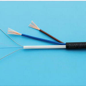 Câble optique composite Baopubao 2x0,52 cœurs en fibre avec alimentation électrique pour systèmes de surveillance - Product Image 1