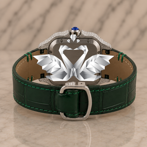 Premium Quality Classic Green Rubber Strap Mechanical Luxury Watch Stainless Steel Case Crystal Bezel Analog Limited Edition - Product Image 4
