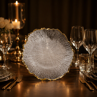 Assiettes de Présentation Rondes en Plastique Écologique de 13 Pouces, Lot de 50 Pièces pour Mariages, Banquets et Décorations de Fêtes, Boîte Mystère à Sélection Aléatoire