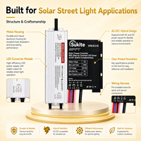 Contrôleur de charge solaire professionnel AC/DC avec MPPT AC-24160-2.4G 24V 160W 15A pour l'éclairage public
