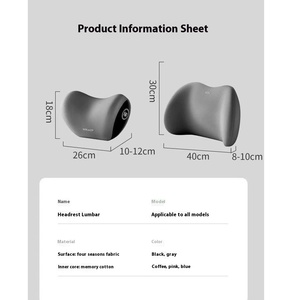 <span class=keywords><strong>Coussin</strong></span> de <span class=keywords><strong>voiture</strong></span> en mousse à mémoire de forme pour appuie-<span class=keywords><strong>tête</strong></span>, soutien lombaire et épaules, pour usage domestique - Product Image 4
