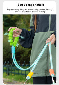 Correa <span class=keywords><strong>de</strong></span> Nailon Premium para <span class=keywords><strong>Perros</strong></span>, Cuerda <span class=keywords><strong>de</strong></span> Tracción <span class=keywords><strong>de</strong></span> Grado Profesional para Paseos con Burbujas <span class=keywords><strong>de</strong></span> Color, Diseño Cómodo y Resistente al Desgaste - Product Image 3