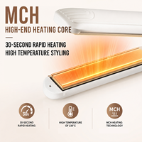 Plancha de Pelo Profesional Torlin Eléctrica LCD de 5 Velocidades, 120-230°C, 65W, Calentamiento Rápido en 30s, para Salón y Hotel, con Tecnología MCH, para Mujeres y Hombres