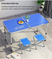 Table pliante de camping, table de pique-nique, table relevable, installation de stands, marché nocturne, bureau multifonctionnel, petit bureau portable pour la maison