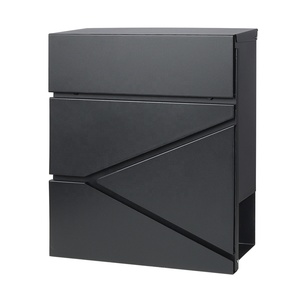 Boîte postale murale en métal pour maison, boîte aux lettres personnalisée avec porte-journal - Product Image 1