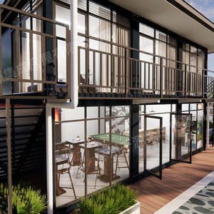 Container House Glass <b>Curtain</b> Wall Office Module Modern Design Rectangle Standard <b>Thickness</b> For Office Use - Product Image 1