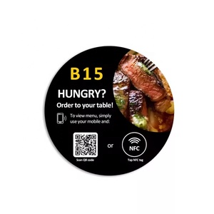 NFC chip Google xem xét dán mã QR NFC <span class=keywords><strong>menu</strong></span> không tiếp xúc ký phương tiện truyền thông xã hội NFC Google xem xét tấm - Product Image 5