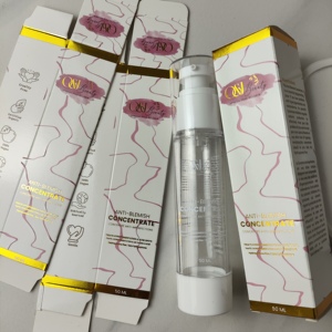 Scatola Ecologica <span class=keywords><strong>Personalizzata</strong></span> in Cartone Bianco con Stampa CMYK per Cosmetici e Prodotti Skincare, Etichette Personalizzate - Product Image 2