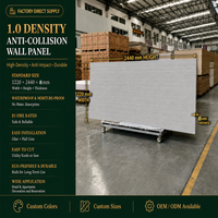 Panneau de protection murale haute densité en charbon de bambou (1000 densités), imperméable et résistant aux chocs, pour couloirs d'hôpitaux
