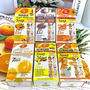 Jabón en Barra Artesanal Aclarante VC de 250g, Fragancia Duradera, Limpieza Profunda, Aclarante e Iluminador, Jabón en Barra para Baño y Ducha, Venta al por Mayor - Product Image 5