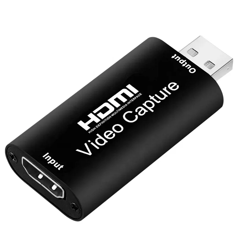 Kartu Penangkap Video HDMI Ke USB 2.0 4K Hingga 1080P 30fps Rekam Video Camcorder DSLR atau Camcorder DVD Game PS4