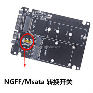 SATA 60Gbps M.2ソリッドステートSSDからSATA3外付けハードドライブボックスNGFF MSATAからシリアルポートへアダプターカードデュアルユースツーインワン - Product Image 3