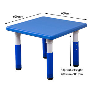 Mobilier de salle de classe pas cher prix maternelle enfants bureau et chaise ensemble école enfants en plastique Table carrée - Product Image 3