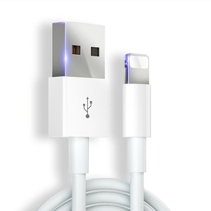 สายชาร์จเร็ว <span class=keywords><strong>IOS</strong></span> USB 3A รุ่น<span class=keywords><strong>ล่าสุด</strong></span> พร้อมปลอกหุ้ม TPE ยาว 1 ม./3 ฟุต/3.28 ฟุต สำหรับ iPhone 5/6/7/8/X/11/12/13/14 - Product Image 1