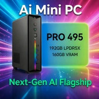 AMD Ryzen AI Max+ Pro 495 AI Mini PC 192GB LPDDR5X 4TB SSD Radeon Windows 11 AI Workstation Inference LLM Lokal Mini AI Server