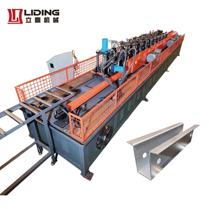 PLC-Gesteuerte Stahlrahmenkonstruktionsmaschine |   Maßgefertigtes Hutprofil- und Omega-Traversen-Rollformsystem - Product Image 1