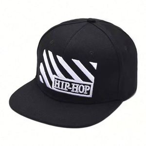 Custom Logo Cotton Letter Embroidered <b>Flat</b> Bill Visor Classic Brim High Top End Trendy Two Tone Style Hip Hop Snapback <b>Hat</b> - Product Image 3