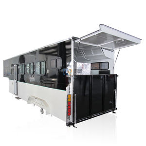 2024 4-Horse Gooseneck Standaard Transport Paardentrailer Met Woonruimte Gegalvaniseerd Laadwagen - Product Image 2