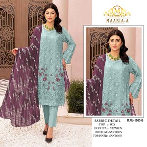 Nueva colección Semi Stitch Material Pakistani Salwar Suit Adecuado para entornos de oficina Disponible a precio a granel - Product Image 2
