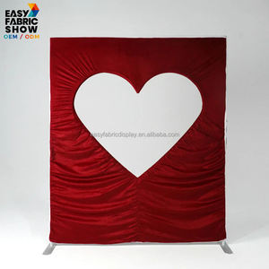 حامل خلفية على شكل قلب رومانسي، تصميم أنيق وعصري وبسيط، إصدار جديد قابل للفصل لخلفيات حفلات الزفاف - Product Image 4