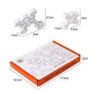 2 3 4 Year Old Boys Girls <b>Building</b> Challenge Game Kids Fun Puzzle 13Pcs Wooden Balance <b>Blocks</b> - Product Image 6