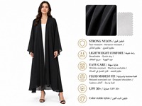Abaya ouverte YSYL pour femmes musulmanes modestes, en nylon UPF30+, protection solaire, coupe ample, grande taille, vêtements islamiques longs pour la prière quotidienne