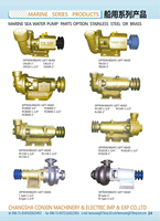 Pièces de rechange pour moteur diesel marin en acier inoxydable CR125 Pompe à moteur électrique auto-amorçante avec entraînement par poulie pour le pompage de l'eau de mer