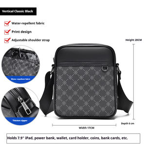 Sac banane de sport tendance pour homme avec logo personnalisé, qualité OEM, imperméable en PU, couleur unie, fermeture éclair - Product Image 3