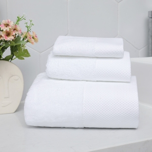 Serviette de visage forgée de platine en pur coton d'hôtel d'étoile Serviette de bain confortable et douce d'usine en gros - Product Image 5