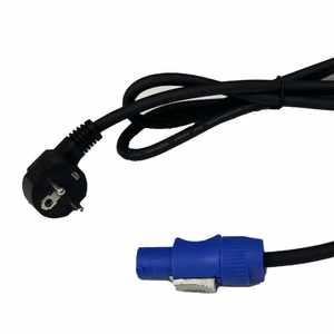 Cable de Alimentación Personalizado de 2.5m, 3*2.5mm², Negro, con Conector <span class=keywords><strong>CEE</strong></span> 7/7, Cable TRUE 1P Powercon - Product Image 1