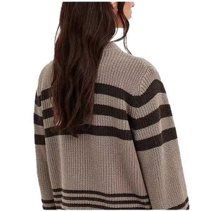 Women's Autumn Winter New Embroidered <b>Knit</b> Cardigan Elegant Youthful-Looking <b>Loose</b> Casual Customizable <b>Sweater</b> - Product Image 5
