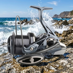 Fabricante de Carretes de Pesca, 8000-14000, Totalmente Metálicos, para Agua Salada y Río, Señuelos Artificiales, Logotipo Personalizado OEM, Proveedor de Carretes de Pesca - Product Image 1