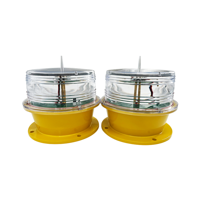 Solar Powered LED Aviation Obstruction Light Waterproof Aircraft Warning Light for Tower Chimney Building