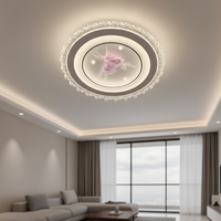 Plafonnier LED en fer à fleurs roses, design minimaliste moderne, indice de protection IP20, pour salon, chambre à coucher, chambres d'hôtel, utilisation en intérieur
