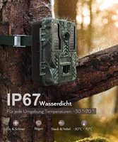 Caméra de chasse de haute qualité 4K, caméra de surveillance de la faune, vision nocturne infrarouge, caméra de chasse en plein air