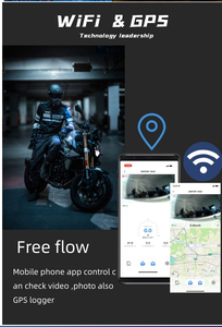 Zimtop WiFi GPS2kダッシュカムバイクナイトビジョン超容量高速配送1440P1080Pオートバイカメラ - Product Image 3
