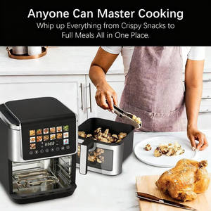 डिजिटल टच स्क्रीन इलेक्ट्रिक एयर फ्रायर ओवन तेल मुक्त गर्म एयर फ्रायर 3 1 मल्टीफंक्शनल उच्च गुणवत्ता - Product Image 4