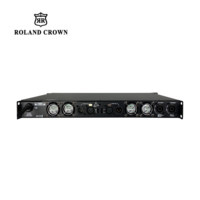 Roland Crown Professional 2-Channel 2000W Power Amplifier Speaker Full-Range Subwoofer untuk Pertunjukan Bar Ruang Pribadi
