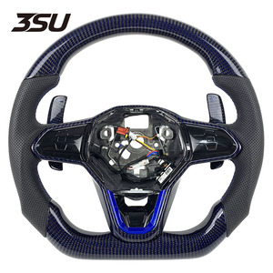 Volant en fibre de carbone résistant aux ultraviolets pour Volkswagen MK8 couleur durable <span class=keywords><strong>Golf</strong></span> GTI <span class=keywords><strong>GTD</strong></span> R Gts variante R-Line - Product Image 1