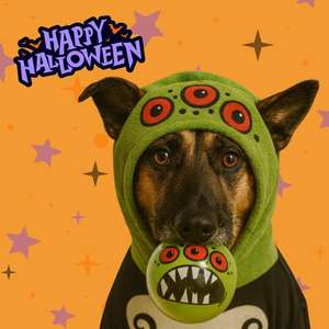 Giocattolo per Animali Domestici in Gomma con Design di Halloween, 7cm, Resistente ai Morsi, Colori Vivaci - Product Image 6