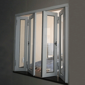 Fenêtre pliante moderne en PVC-U à double vitrage, système de verre vertical insonorisé pour cuisine, logement résidentiel, salle de bain - Product Image 2