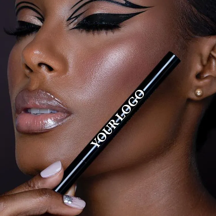 Новинка, водостойкая натуральная жидкая подводка для глаз 2 в 1, самоклеящаяся Волшебная подводка для глаз для макияжа