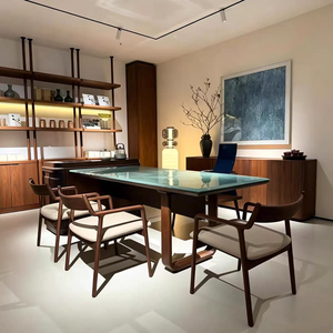Silla de Comedor de Madera Maciza, Estilo Mid-<span class=keywords><strong>Century</strong></span>, Silla de Nogal Negro con Cojín, para Uso Doméstico, Nuevo Modelo 2026 - Product Image 3