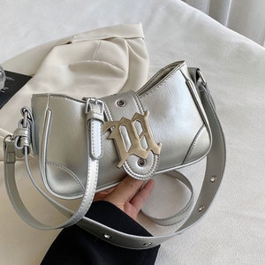 Sacs à main sous les bras en argent de qualité supérieure, tendance et nouvelle mode, fabriqués en usine OEM, style Y2K, Spice Girls du millénaire, pour femmes - Product Image 1
