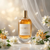 Botol Parfum Kaca Persegi Datar Transparan Elegan 50ml/100ml dengan Pompa Semprot, Cetak Kustom & Logo, Tersedia ODM/OEM